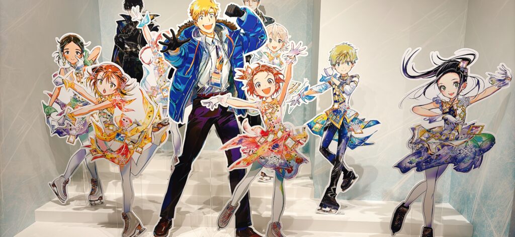 最推しする漫画「メダリスト」の原画展に配置していたキャラクターパネル。