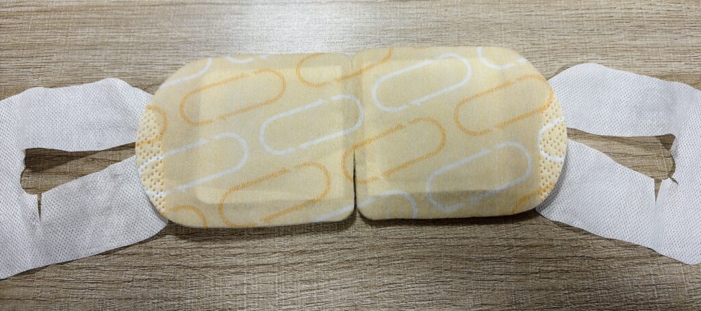 リニューアルした「めぐりズム」の写真。アイマスクがフカフカになりました。