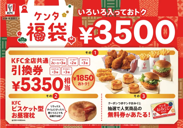 ケンタッキーフライドチキン「ケンタ福袋」